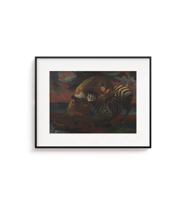 Lion and Zebra
